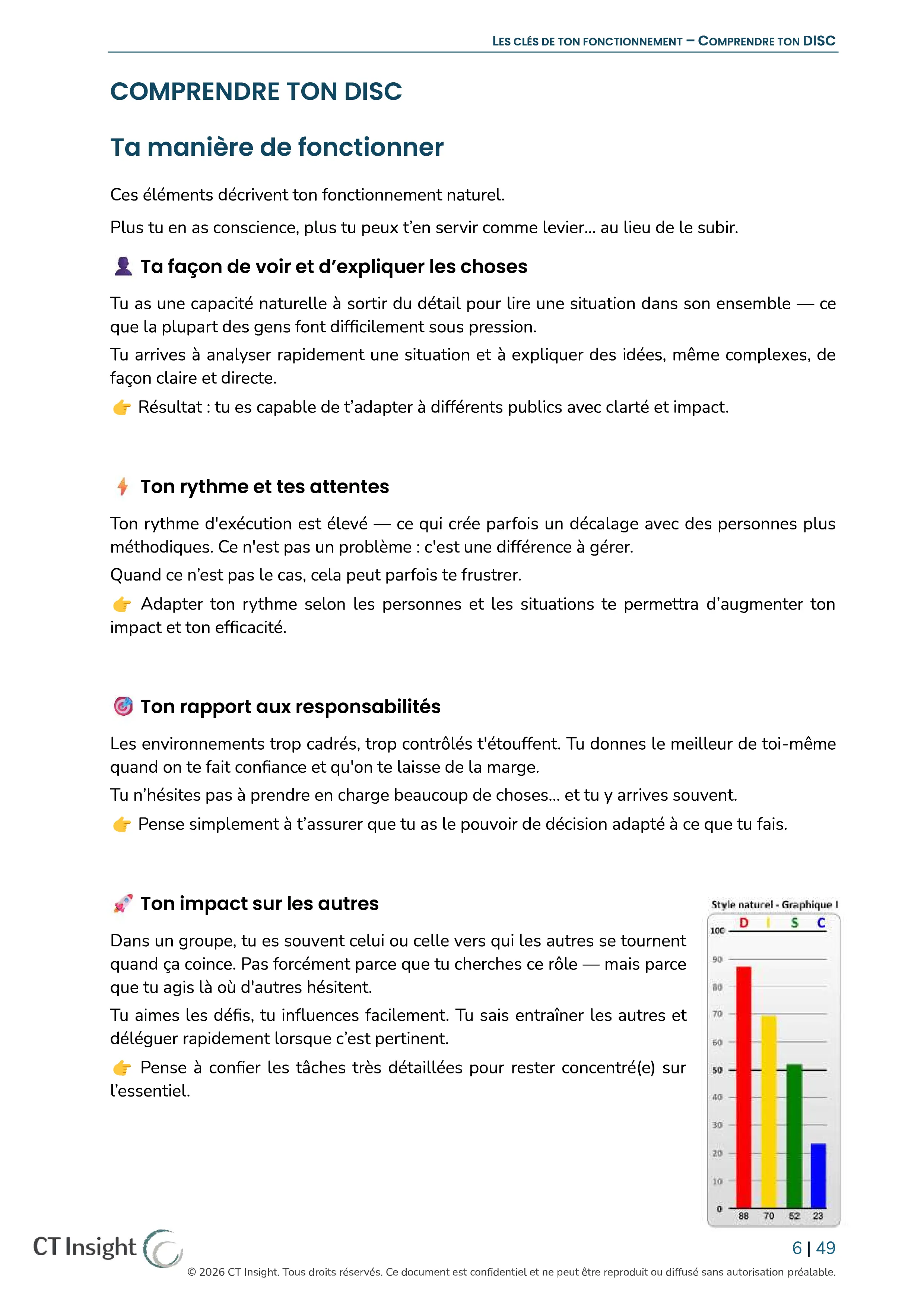 Aperçu d’une page du rapport DISC OSMOGY
